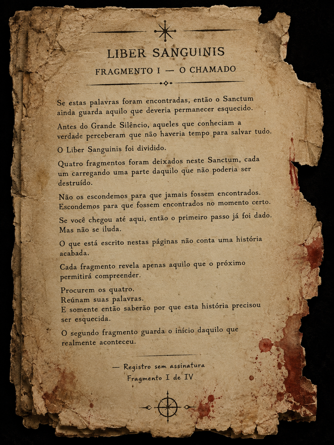 Fragmento I - O Chamado — imagem 1